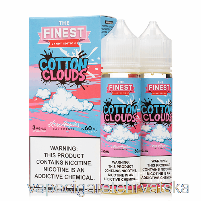 Vape Cigarete Cotton Clouds - The Finest Candy Edition - 120ml 0mg